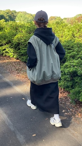 「アイテム（MA-1）」を使った、ＫＲさん（レディース・159cm）の秋コーディネート