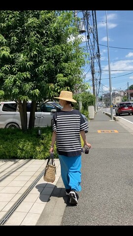 CORNERS by KRのかごバッグを使ったＫＲさんのファッション動画