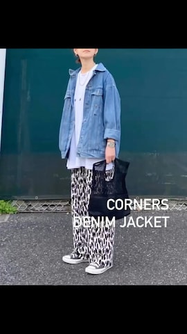 CORNERSのデニムジャケットを使ったＫＲさんのファッション動画