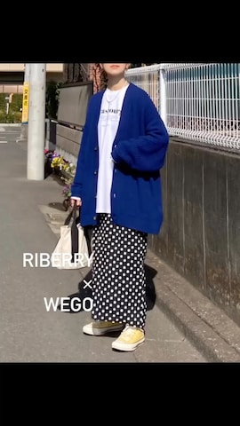 WEGOのカーディガン/ボレロを使ったＫＲさんのファッション動画