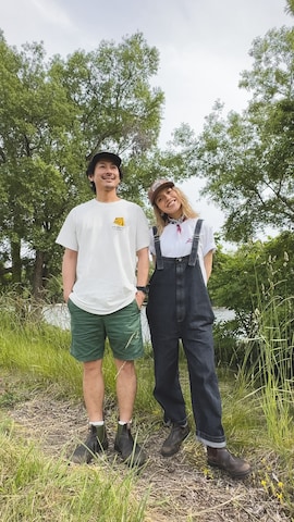 「アイテム（ハンカチ/ハンドタオル）」を使った、階上実穂さん（レディース・158cm）の夏コーディネート