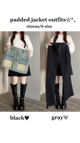 「アイテム（デニムスカート）」を使った、WEGOさん（レディース・162cm）の秋コーディネート