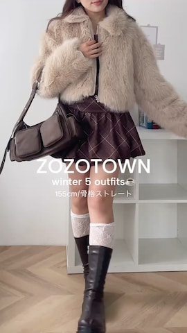 ムートンコートを使ったWEGOさんのファッション動画