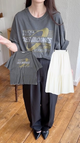 「アイテム（デニムスカート）」を使った、WEGOさん（レディース・162cm）の夏コーディネート