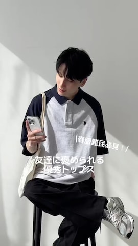 「U.S.POLO ASSN.」｜WEGOさん（メンズ・177cm）の春コーディネート