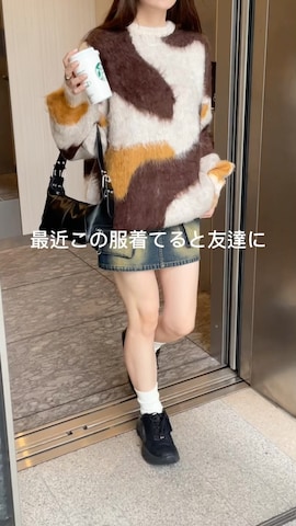 デニムスカートを使ったWEGOさんのファッション動画