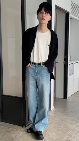 「アイテム（ジャージ）」を使った、WEGOさん（メンズ・177cm）の春コーディネート