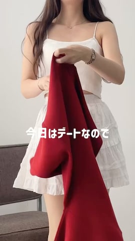「アイテム（マフラー）」を使った、WEGOさん（レディース・162cm）の冬コーディネート