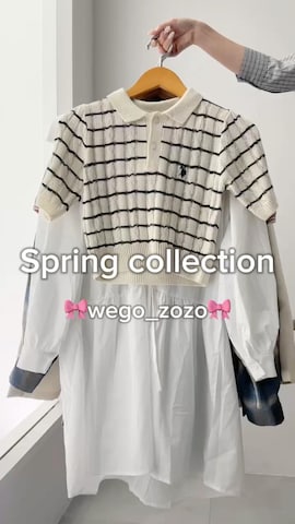 「アイテム（ポロシャツ）」を使った、WEGOさん（レディース・162cm）の冬コーディネート