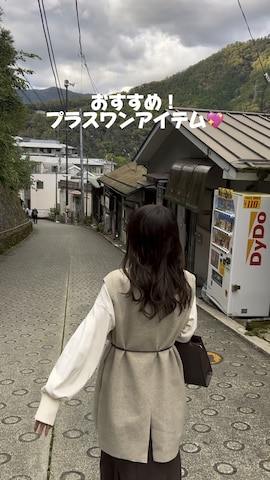 「アイテム（キャスケット）」を使った、ゆめかさん（レディース・154cm）の冬コーディネート