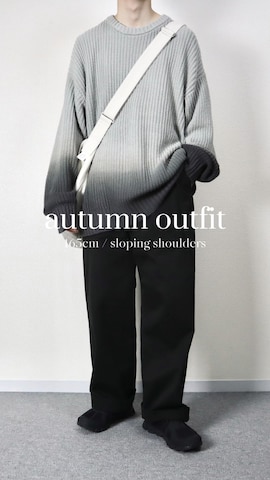 「On（オン）のOn Cloud（スニーカー）」を使った、takakiさん（メンズ・165cm）の秋コーディネート