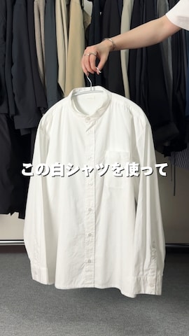 「SEEALL（シーオール）のアイテム（シャツ/ブラウス）」を使った、takakiさん（メンズ・165cm）の春コーディネート