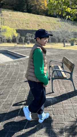 ダウンベストを使ったbochukunさんのファッション動画