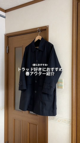 「アイテム（ステンカラーコート）」を使った、市川 昇さん（メンズ・171cm・20代）の春コーディネート
