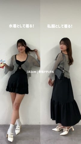 「アイテム（水着）」を使った、ゆずさん（レディース・161cm）の春コーディネート