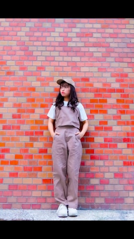 「アイテム（帽子）」を使った、hinano623さん（レディース・152cm・10代）の秋コーディネート