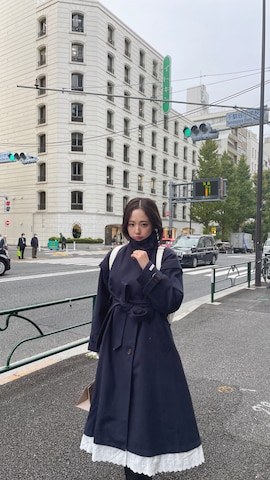 「RUBY AND YOU（ルビーアンドユー）のアイテム（ショルダーバッグ）」を使った、AMOさん（レディース・168cm）の秋コーディネート