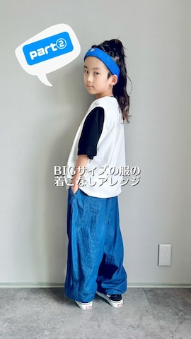 「アイテム（ヘアバンド）」を使った、oh-chanさん（キッズ・129cm）の夏コーディネート