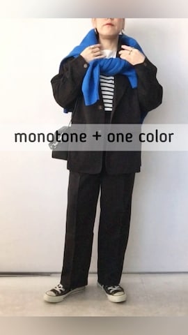 「差し色」｜「アイテム（セットアップ）」を使った、SACHIさん（レディース・150cm）の冬コーディネート