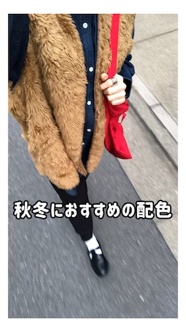 「アイテム（ベスト）」を使った、SACHIさん（レディース・150cm）の秋コーディネート