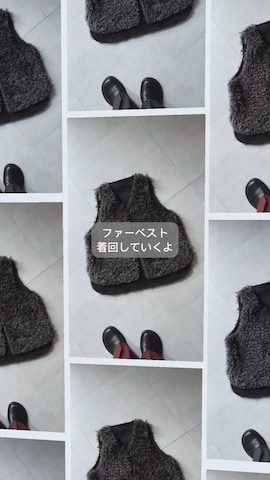 「アイテム（シュシュ）」を使った、ひなさん（レディース・165cm）の秋コーディネート