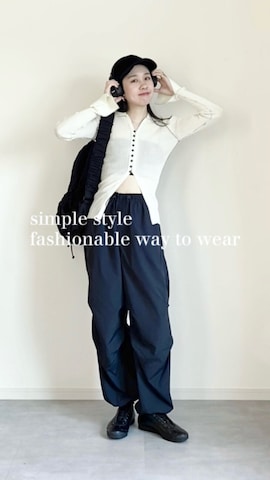 「アイテム（ヘッドフォン/イヤホン）」を使った、ひなさん（レディース・164cm）の春コーディネート