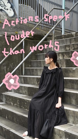 パンツを使った吉田歩美さんのファッション動画