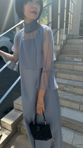 「アイテム（ドレス）」を使った、吉田歩美さん（レディース・174cm・30代）の秋コーディネート