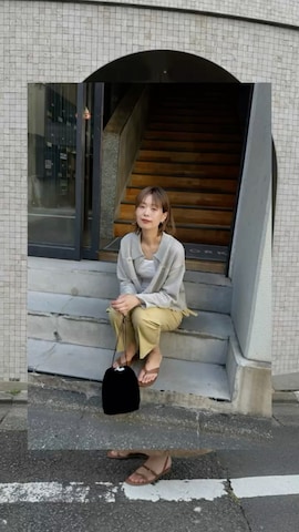 「アイテム（ピアス（片耳用））」を使った、吉田歩美さん（レディース・174cm）の夏コーディネート