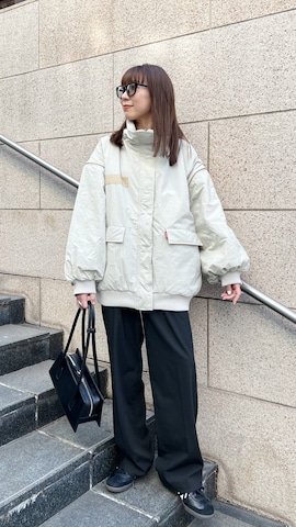 ミリタリージャケットを使ったMINAEさんのファッション動画