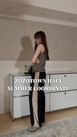 タンクトップを使ったMINAEさんのファッション動画