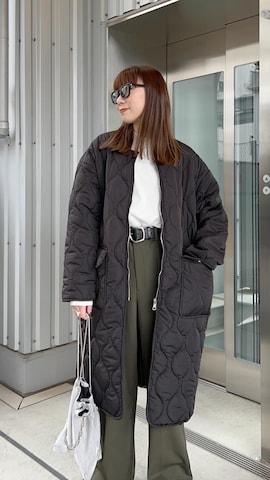 「BIGOTRE（ビゴター）のアイテム（ショルダーバッグ）」を使った、MINAEさん（レディース・160cm）の冬コーディネート