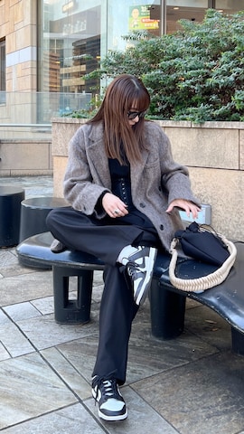 「BIGOTRE（ビゴター）のアイテム（ショルダーバッグ）」を使った、MINAEさん（レディース・160cm）の冬コーディネート