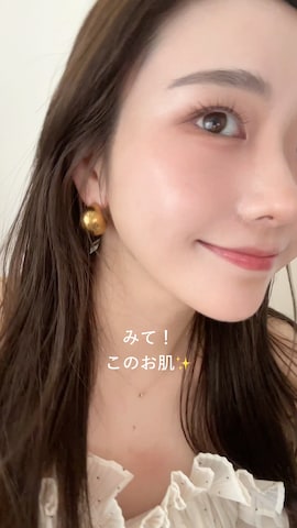 SNIDELのシャツ/ブラウスを使った白濱楓雅🐚 fuchan_2003さんのファッション動画-ツヤ肌ファンデ✨