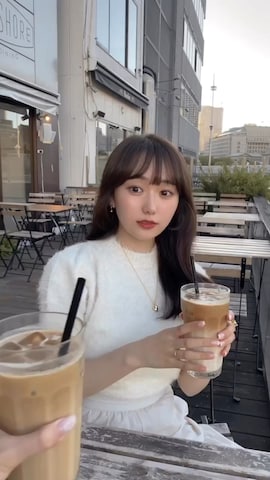 SNIDELのニット/セーターを使った白濱楓雅🐚 fuchan_2003さんのファッション動画