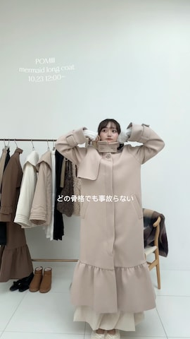 「pomiii（ポミー）のアイテム（その他アウター）」を使った、白濱楓雅 ( ふぅ )🍨さん（レディース・158cm）の冬コーディネート