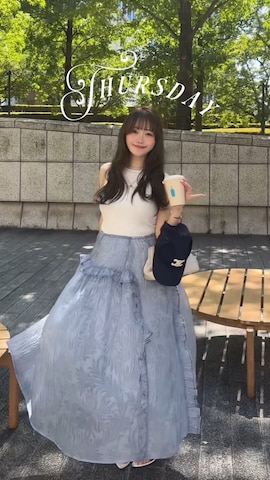 「アイテム（サンバイザー）」を使った、白濱楓雅 ( ふぅ )🍨さん（レディース・158cm）の夏コーディネート