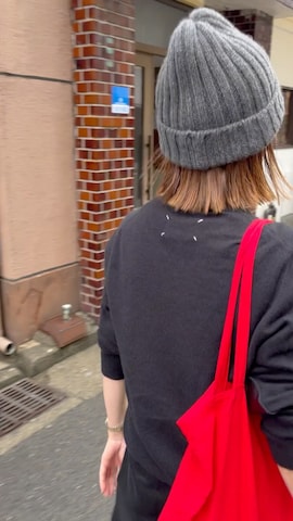 KIJIMA TAKAYUKIのニットキャップ/ビーニーを使ったあさひさんのファッション動画