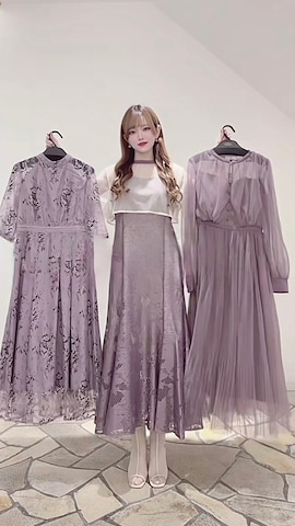 ドレスを使ったSHOP STAFFさんのファッション動画