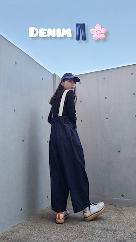 Crispのデニムパンツを使ったARINA / 杉本侑菜さんのファッション動画