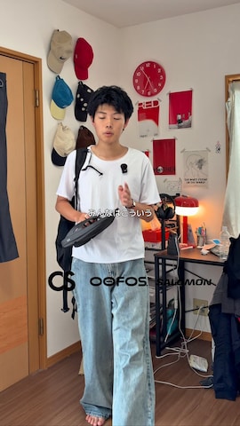 CASIOのアナログ腕時計を使ったゆうとさんのファッション動画