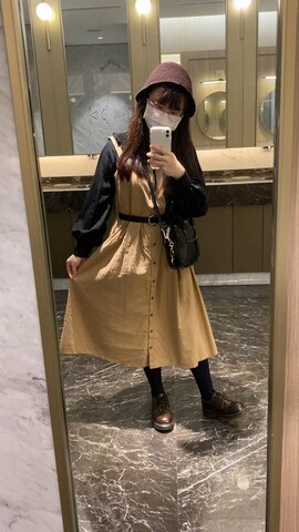 「Crisp（クリスプ）のアイテム」を使った、シシ🌼さん（レディース・153cm）の秋コーディネート