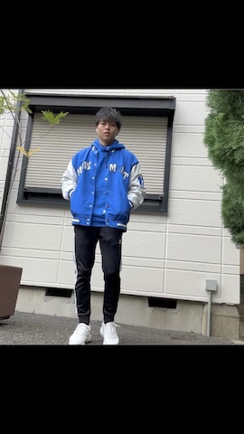 「アイテム（スウェットパンツ）」を使った、ねぎさん（メンズ・174cm）の冬コーディネート