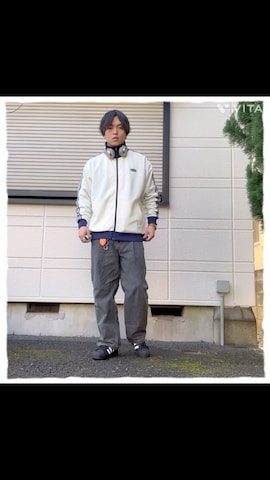 「アイテム（ジャージ）」を使った、ねぎさん（メンズ・174cm・20代）の冬コーディネート