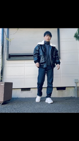 「Java（ジャバ）のアイテム（ブルゾン）」を使った、ねぎさん（メンズ・174cm）の冬コーディネート