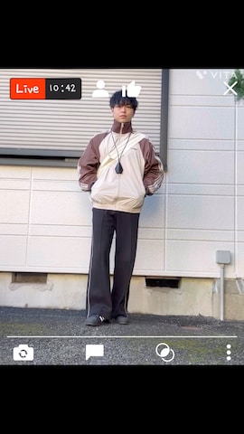 「アイテム（ジャージ）」を使った、ねぎさん（メンズ・174cm・20代）の春コーディネート