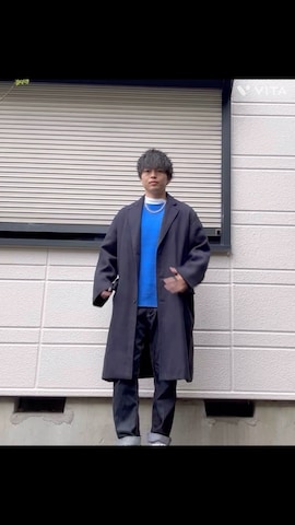 チェスターコートを使ったねぎさんのファッション動画