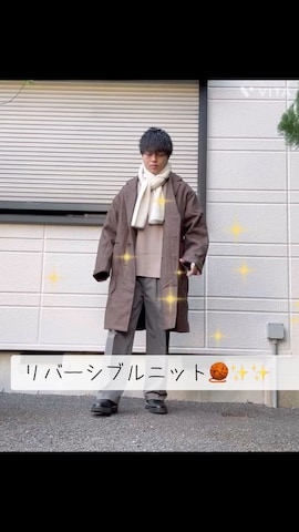 「RAGEBLUE（レイジブルー）のアイテム（チェスターコート）」を使った、ねぎさん（メンズ・174cm）の冬コーディネート
