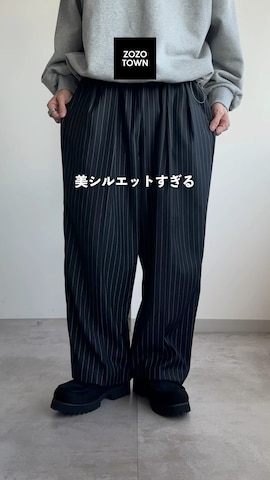 「ストライプパンツ」｜おさゆうさん（メンズ・168cm・20代）の冬コーディネート
