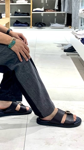 「アイテム（サンダル）」を使った、Hiro Kumazawaさん（メンズ・178cm）の夏コーディネート